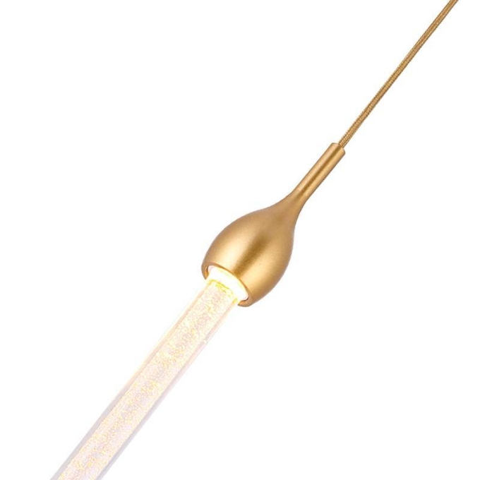 Pendente Nordecor Ziah Dourado 3 watts 3000K Bivolt Ø50x560mm 2410