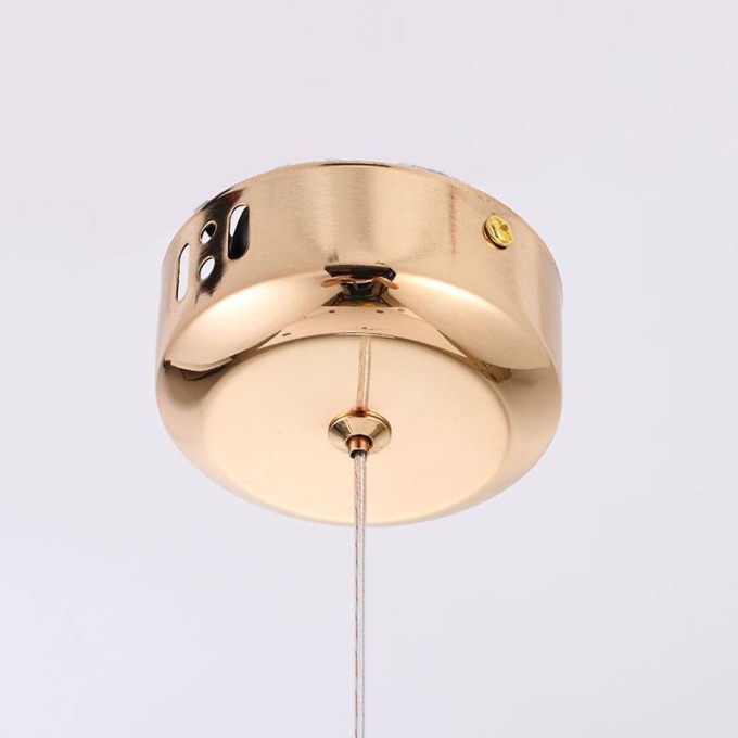 Pendente Nordecor Woni 5 watts Dourado 3000K Bivolt Ø210mm 2414