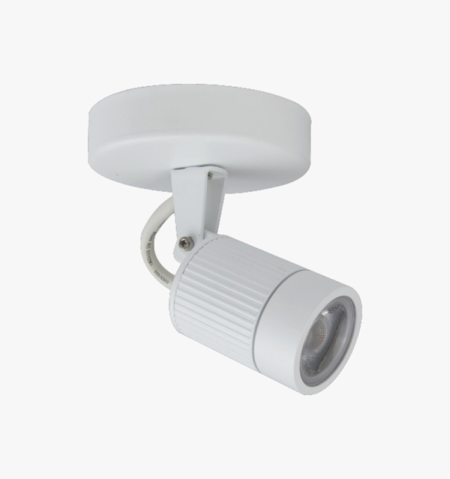 Spot Led Externo Romalux Branco 7 watts 2700K 30° 84X117X200mm IP66 Bivolt 30032A