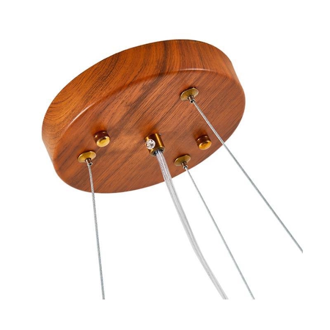 Pendente Nordecor Oris 24 watts Imbuia 3000K Bivolt Ø400mm 2454
