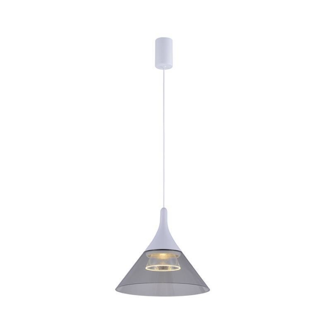 Pendente Nordecor Thom 7 watts 3000K Branco Ø195x180mm 2693