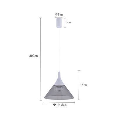 Pendente Nordecor Thom 7 watts 3000K Branco Ø195x180mm 2693
