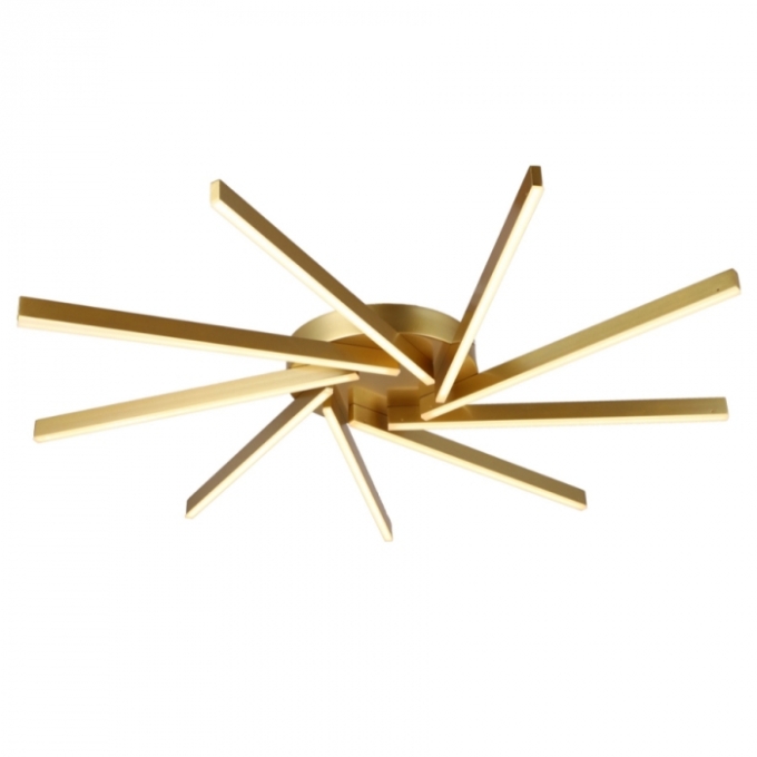 Plafon Skylight Weapon Dourado 72 watts 3000K Bivolt Ø930X70mm SKY-3073DO