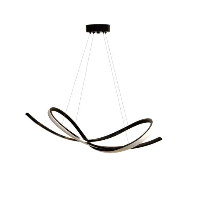 Pendente GMH Momento Preto 35 watts 3000K Bivolt 700x245mm P-MOMENTO-PRETO