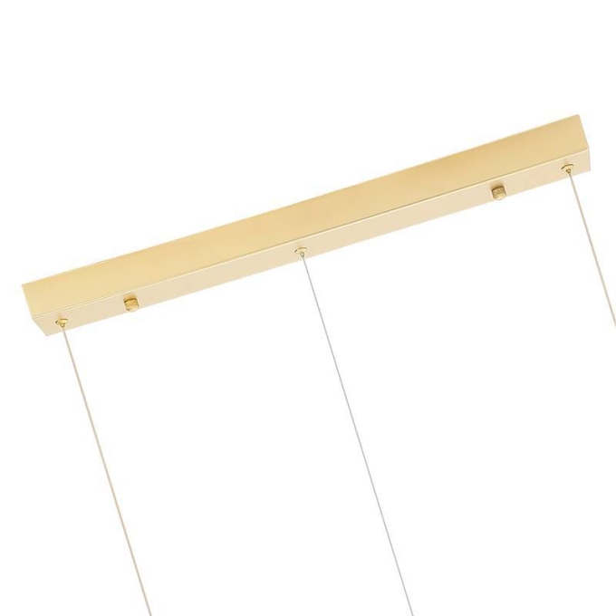 Pendente Nordecor Zena 67 watts 3000K Ouro Champagne 1220mm 2597