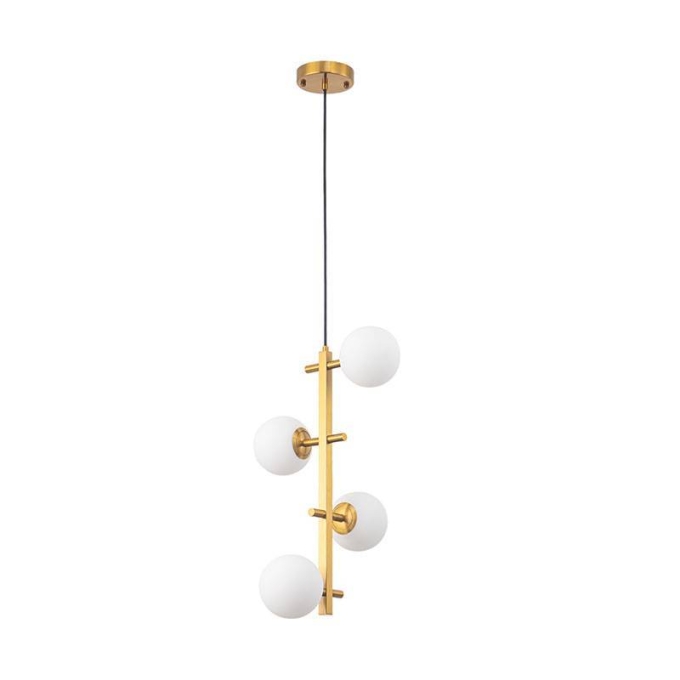 Pendente Nordecor Romai Desa 4L G9 Dourado 500x120mm 2274