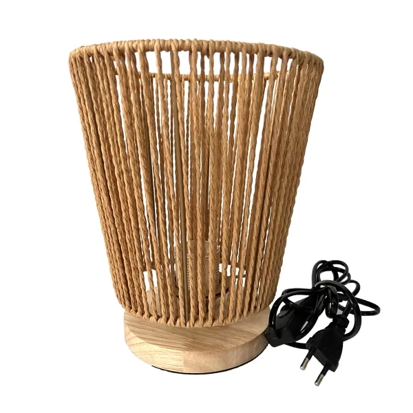 Abajur GMH Flores Fibra de Bambu 1L E27 Ø180x250mm L-FLORES-18