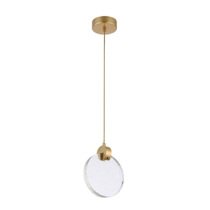 Pendente Nordecor Zoe 3 watts Dourado 3000K Bivolt 200x160mm 2412