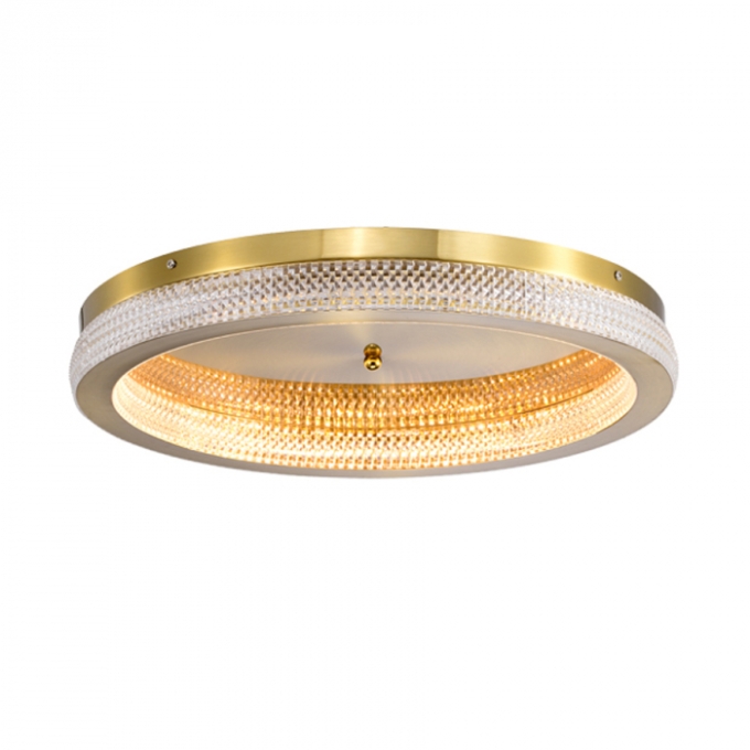 Plafon Skylight Queensland Dourado 62 watts 3000K Bivolt Ø500mm SKY-4007