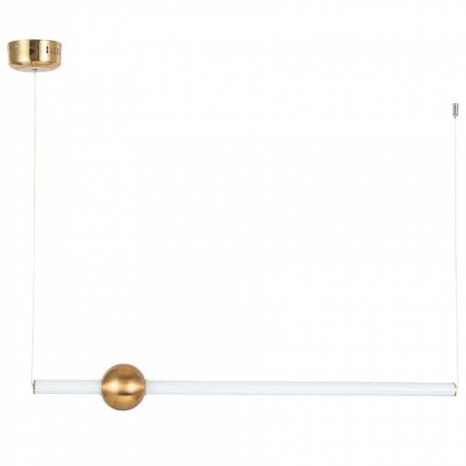 Pendente Skylight Line Dourado e Branco 24 watts 3000K Bivolt 900Ø120mm SKY-3041
