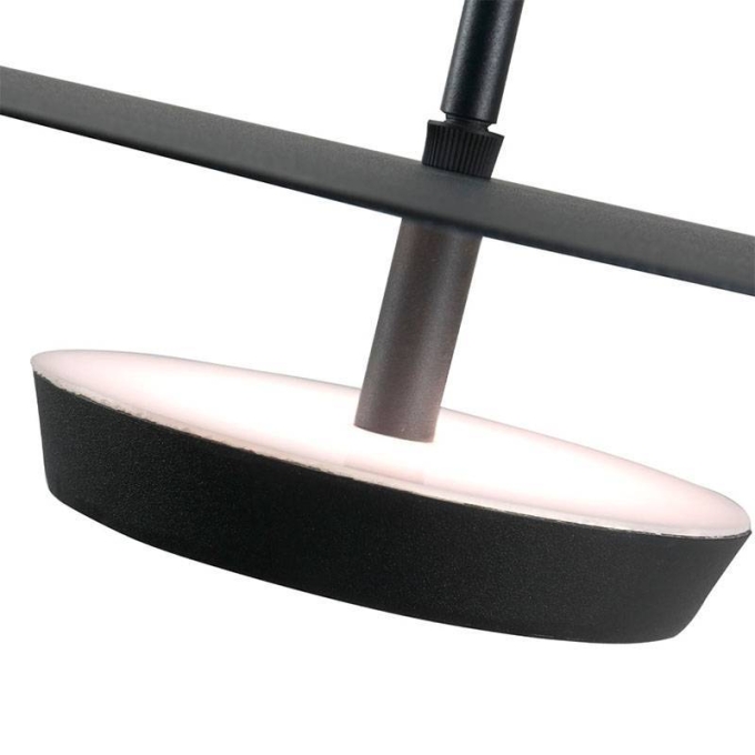 Pendente Nordecor Dolla 18 watts 3000K Preto Ø400x600mm 2523