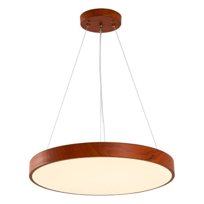 Pendente Nordecor Oris 36 watts Imbuia 3000K Bivolt Ø600x50mm 2455