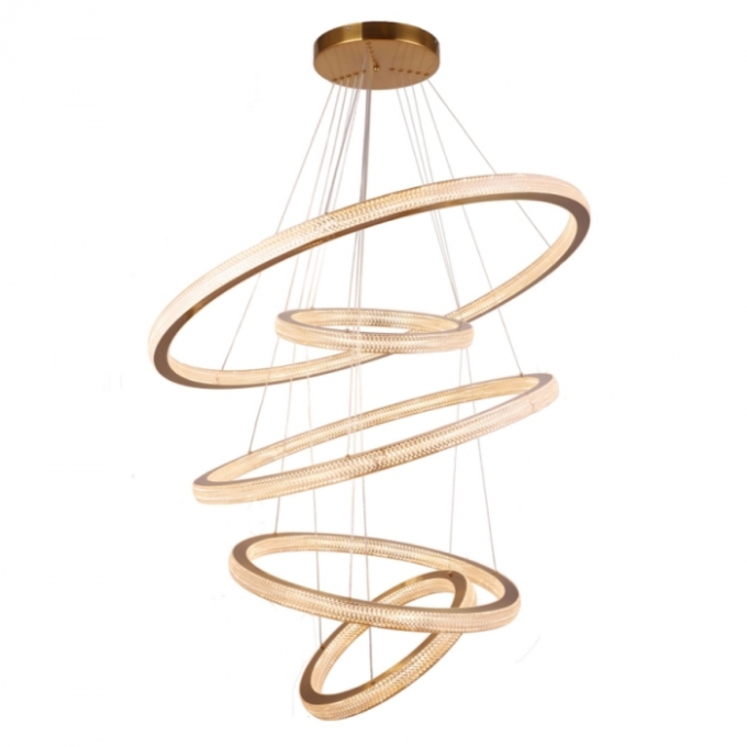 Pendente Skylight Saturno Dourado 190 watts 3000K Bivolt Ø1080mm SKY-3057
