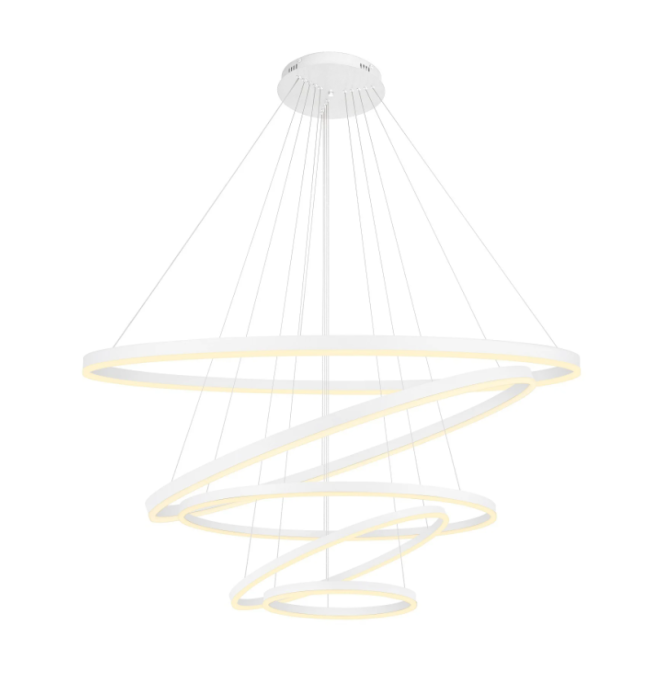 Pendente GMH Cosmos Branco 243 watts 3000K Bivolt Ø400/600/800/1000/1200mm P-COSMOS-400-BRANCO