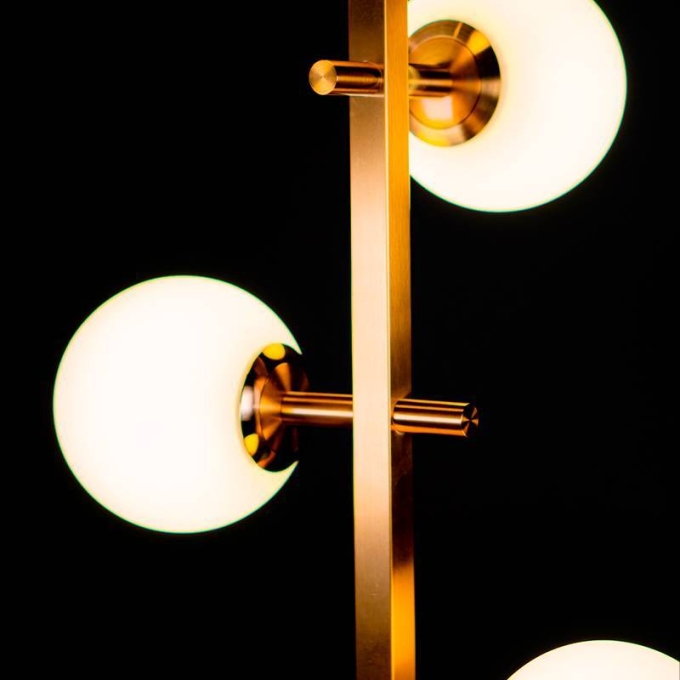 Pendente Nordecor Romai Desa 4L G9 Dourado 500x120mm 2274
