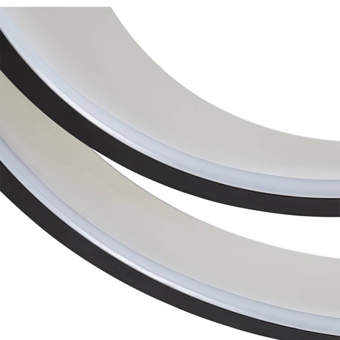 Pendente Nordecor Zahal 2 Mod 54 watts 3000K Preto Bivolt Ø620mm 2506