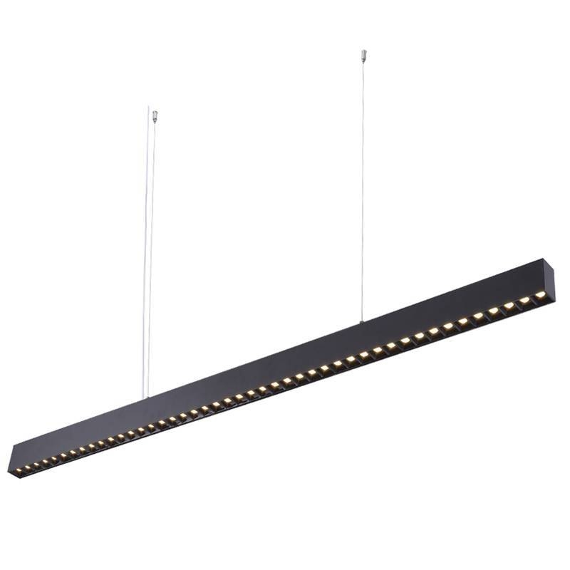 Pendente Nordecor Lyta Pro 40 watts 3000K Preto 60x35x1200mm 2836