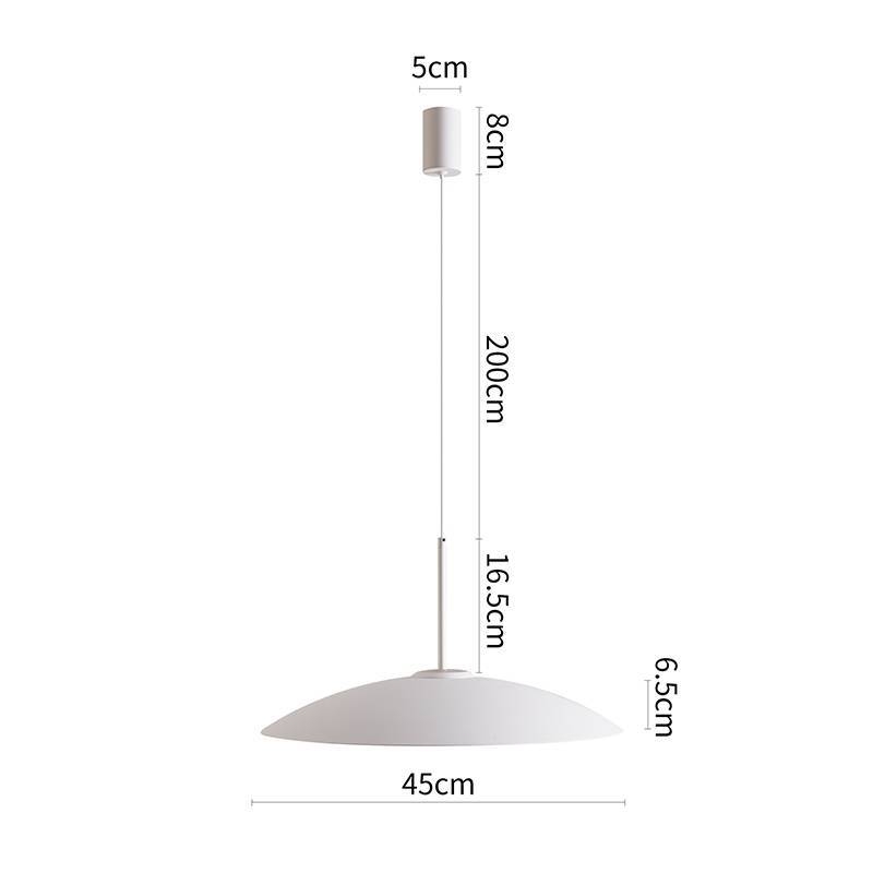 Pendente Nordecor Kale Ger 10 watts 3000K Branco Ø450mm 2861