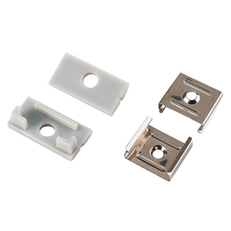 Kit de Tampa e Garra Nordecor para Perfil de Sobrepor (4233) 11x20mm 10 Unidades 4234