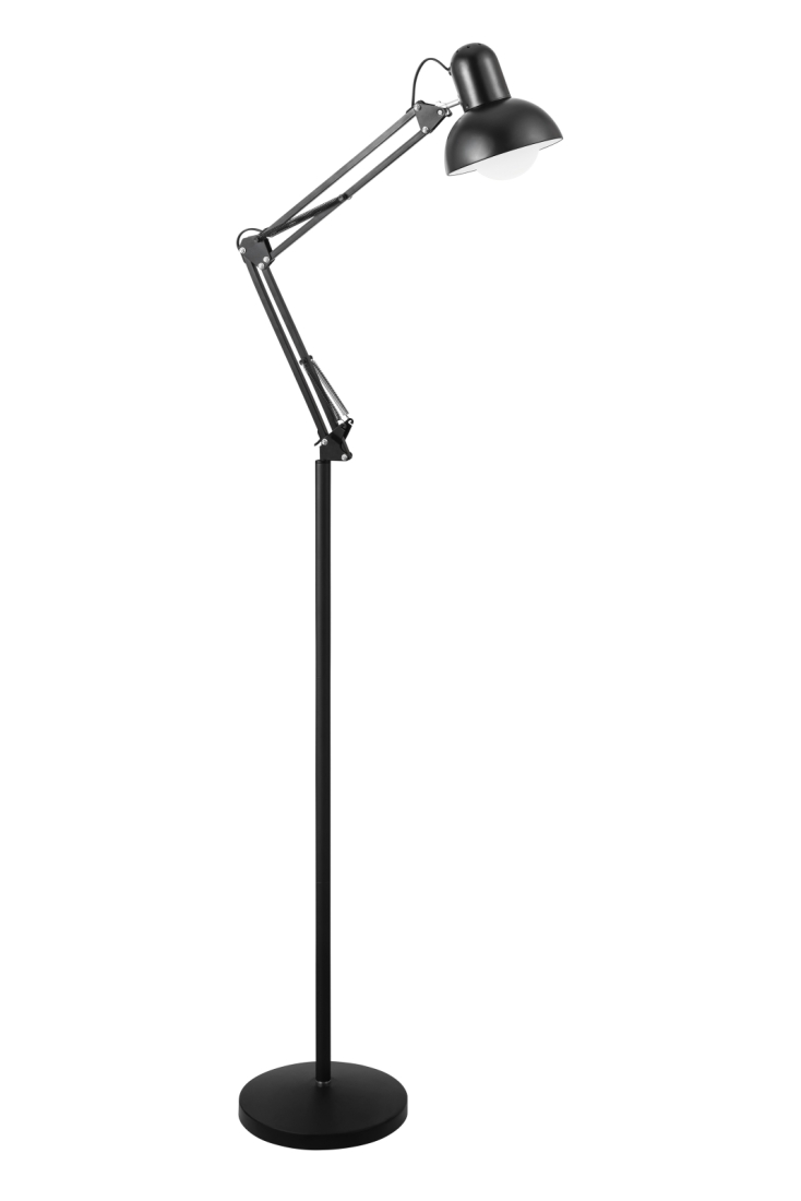 Luminária de Piso GMH Office Lamp Preto 1L E27 1900X150X500mm Bivolt OL-P