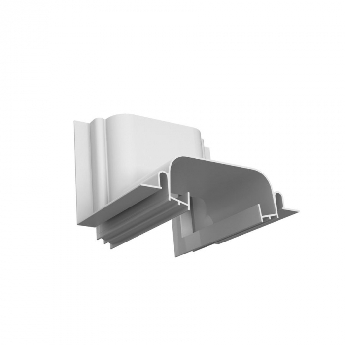 Perfil Embutido Newline Line UP Dupla Junção Ângulo Aberto 100x135x100mm SCPELD002