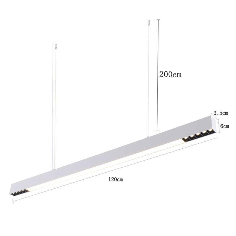 Pendente Nordecor Lyta Dif 40 watts 4000K Branco 60x1200mm 2676