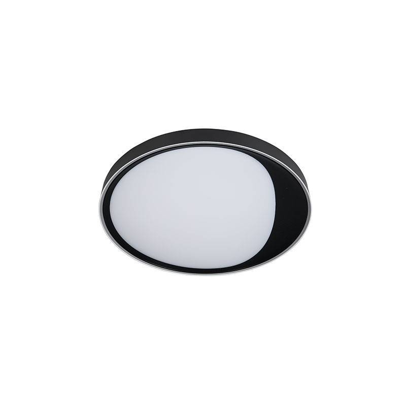 Plafon Nordecor Benn Redondo 29 watts 3000K Preto Ø450x80mm 2344