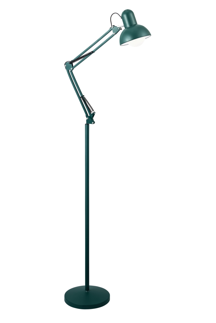 Luminária de Piso GMH Office Lamp Verde 1L E27 1900X150X500mm Bivolt OL-VERDE