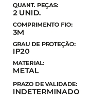 Kit Pendente para Perfil Nordecor com 3 Metros 4153