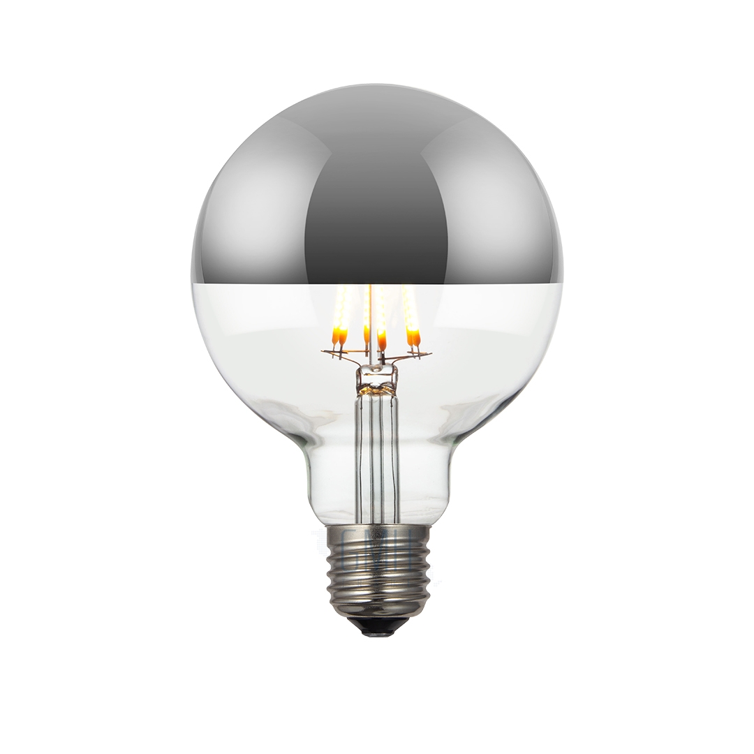 Lâmpada GMH G95 Defletora Prata 6 watts Bivolt 2200K LG95D-6W