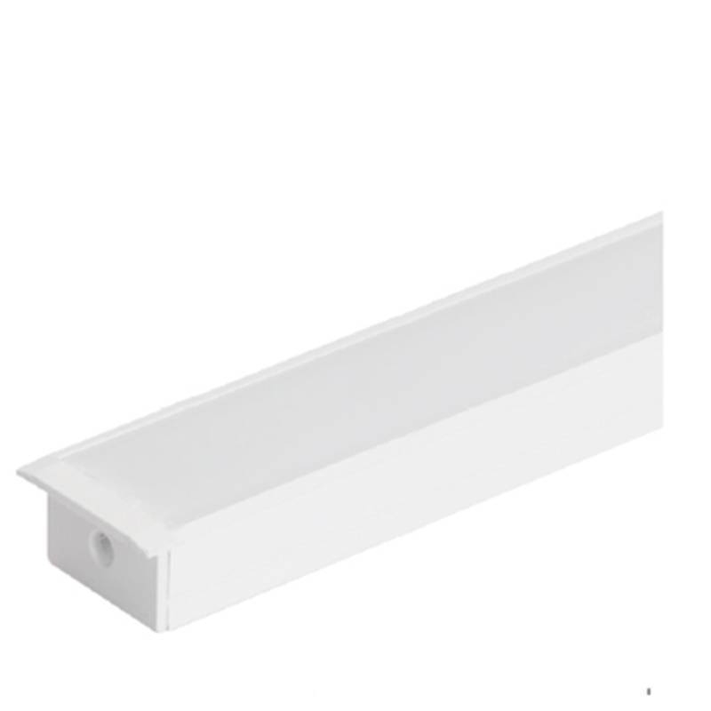 Perfil de Embutir Nordecor 27,3x15,3mm Barra de 3 metros Branco 4217