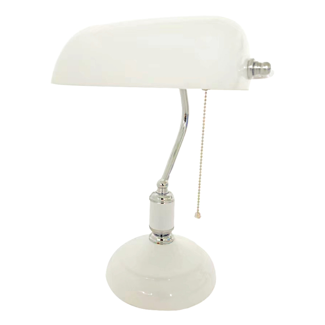 Luminária de Mesa GMH Banker Branco 1L E27 380x265mm Bivolt L-INGLESA-BRANCO