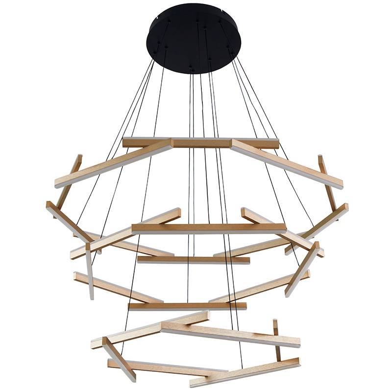 Pendente Nordecor Wida 185 watts 3000K Ouro Champagne 600/800/1000mm 2785