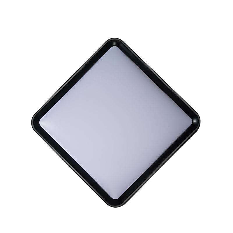 Plafon Nordecor Seny Quadrado 35 watts 3000K Preto 500x500x70mm 2348