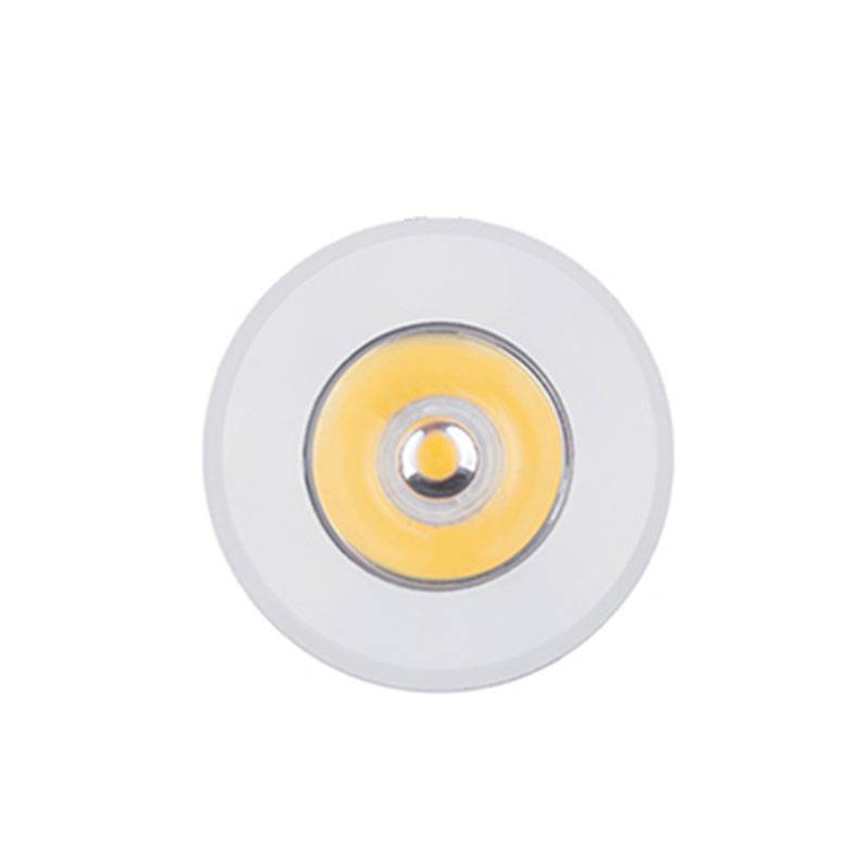 Mini Spot Embutido Nordecor Elysa Redondo 1 watts 3000K Branco Ø31x20mm 6001