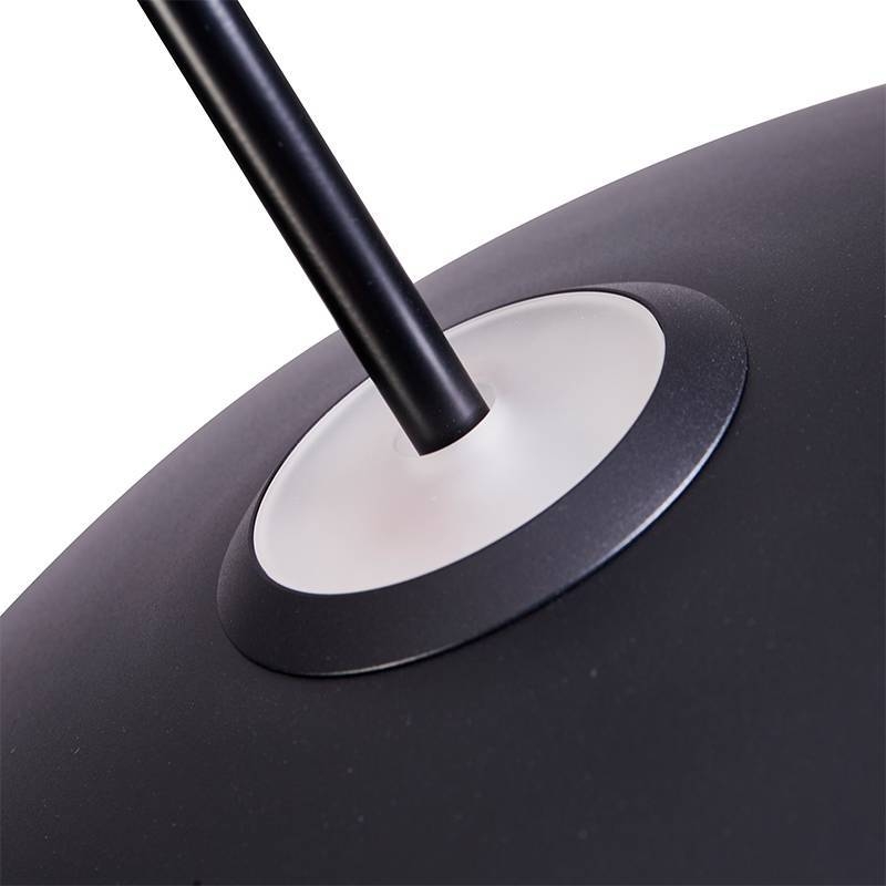 Pendente Nordecor Kale Ger 10 watts 3000K Preto  Ø450mm 2862