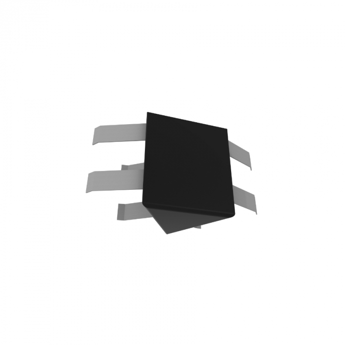 Junção p/ Perfil Quadrada V Sobrepor e Pendente Newline New Fit40 70x80x50mm SS40003
