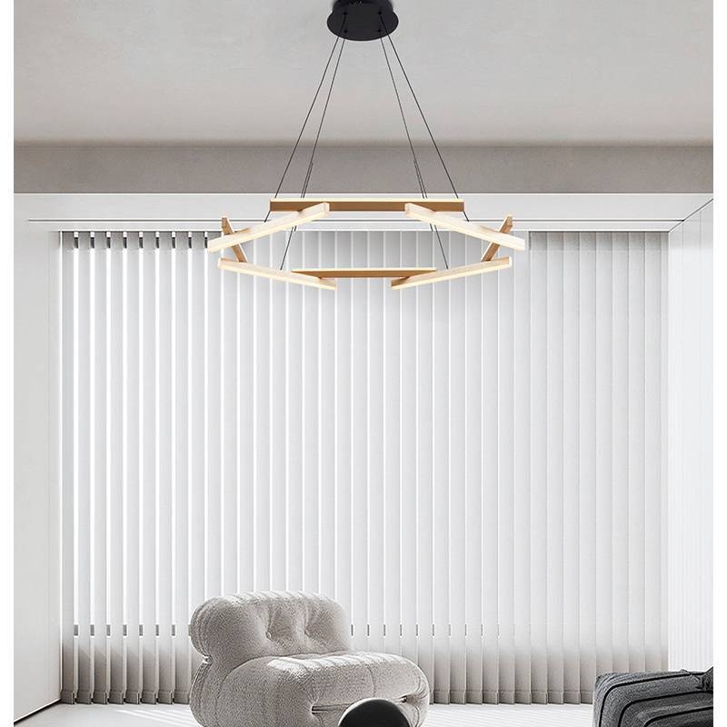 Pendente Nordecor Wida 45 watts 3000K Ouro Champagne 680mm 2788