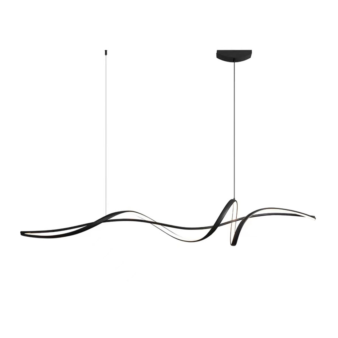 Pendente GMH Orquestra Preto 30 watts 3000K Bivolt 1000X180mm P-ORQUESTRA-100-PRETO