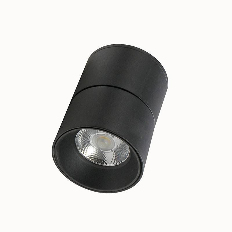 Spot Sobrepor Nordecor Alny 10 watts 3000K Preto Ø70x97mm 2135
