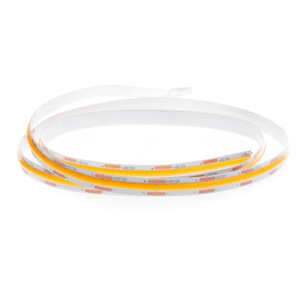 Fita de Led Nordecor 12V Cob 512 Leds/mt 12w/mt IP20 4000K 8mm (Rolo 5 metros) 7055