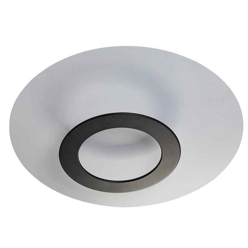 Plafon Nordecor Kote 24 watts 3000K Preto e Branco Ø600mm 2757