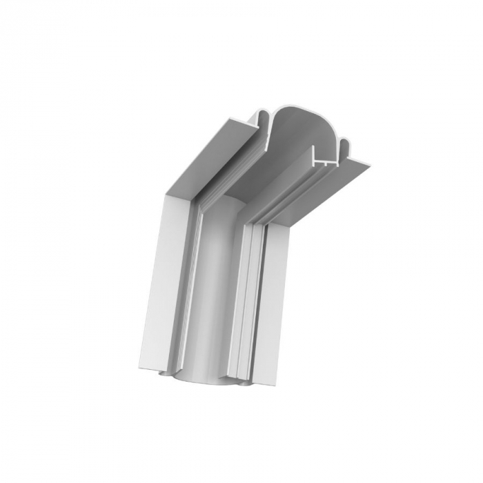 Perfil Newline Embutir Line Up Junção Ângulo Fechado 135x85x135mm SCPELS001
