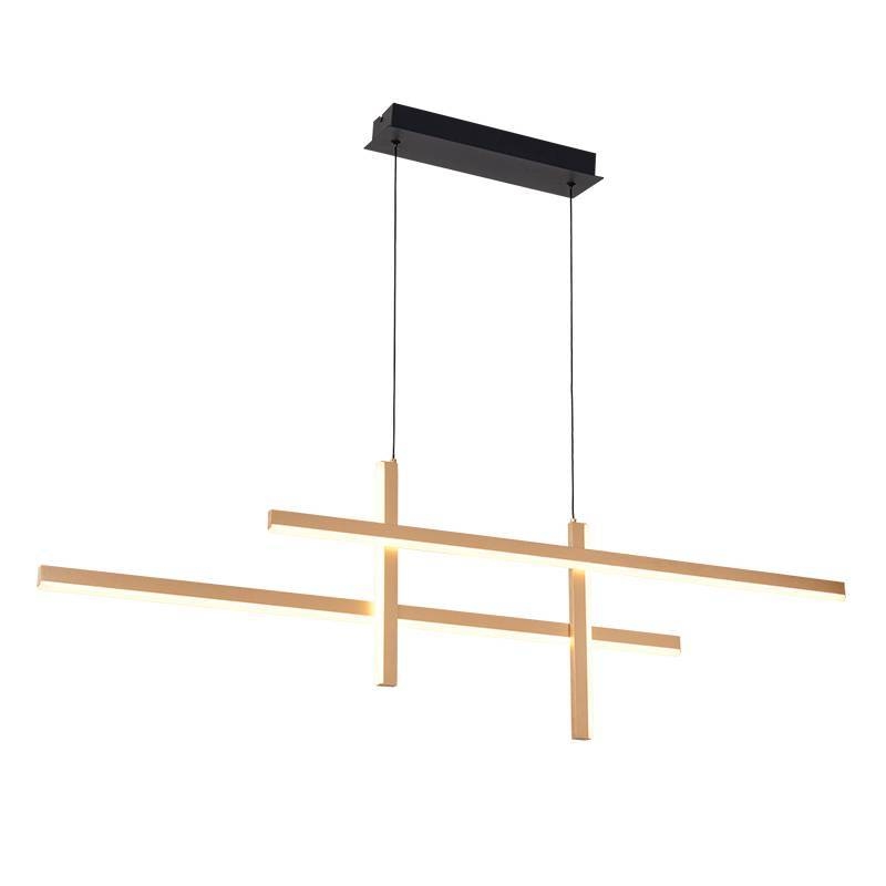 Pendente Nordecor Ashi 40 watts 3000K Ouro Champagne 1200mm 2790