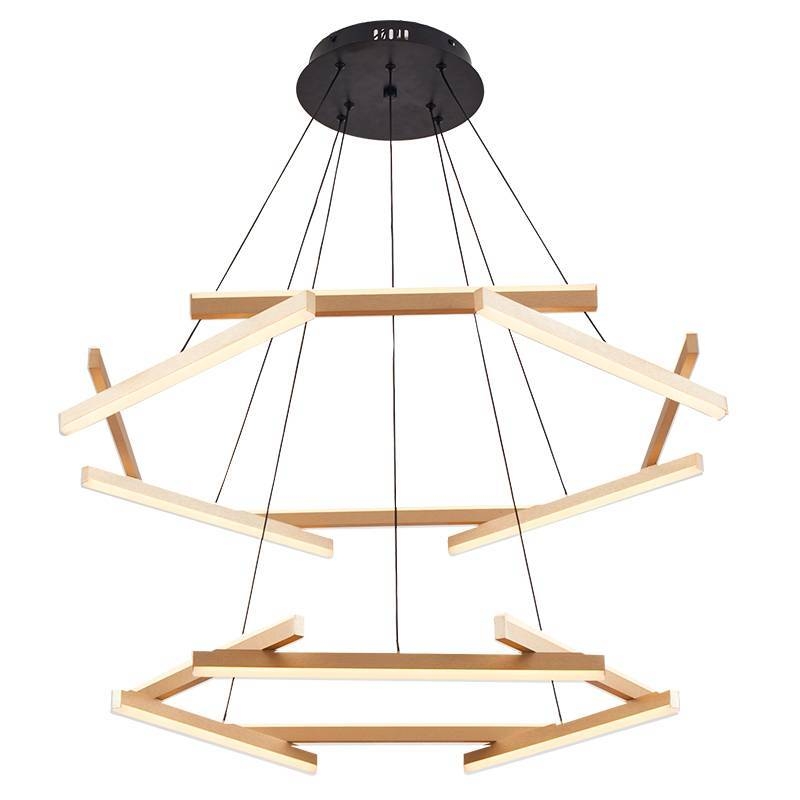Pendente Nordecor Wida 100 watts 3000K Ouro Champagne 600/1000mm 2786