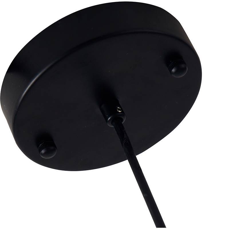 Pendente Nordecor Ruzo 7 watts 3000K Preto e Âmbar Ø200x230mm 2793