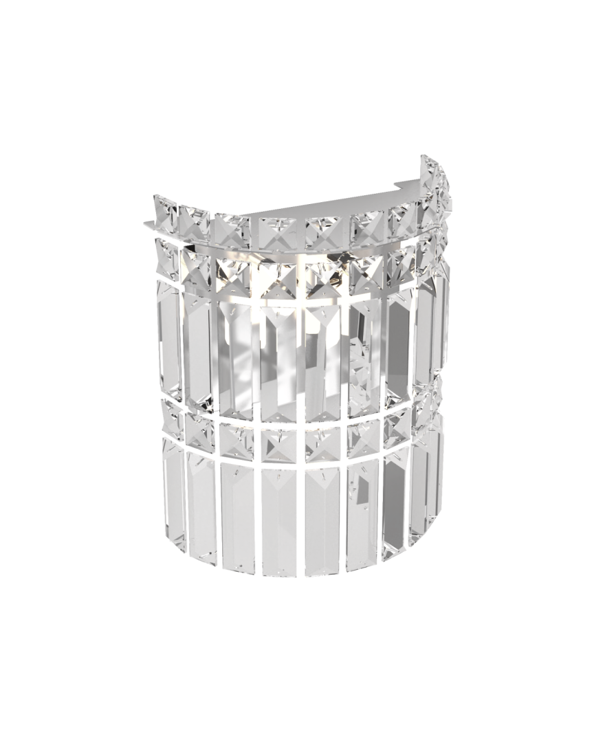 Arandela DNA Lustres ARA-003 Artemis 2L G9 200x240mm Cristais Transparentes