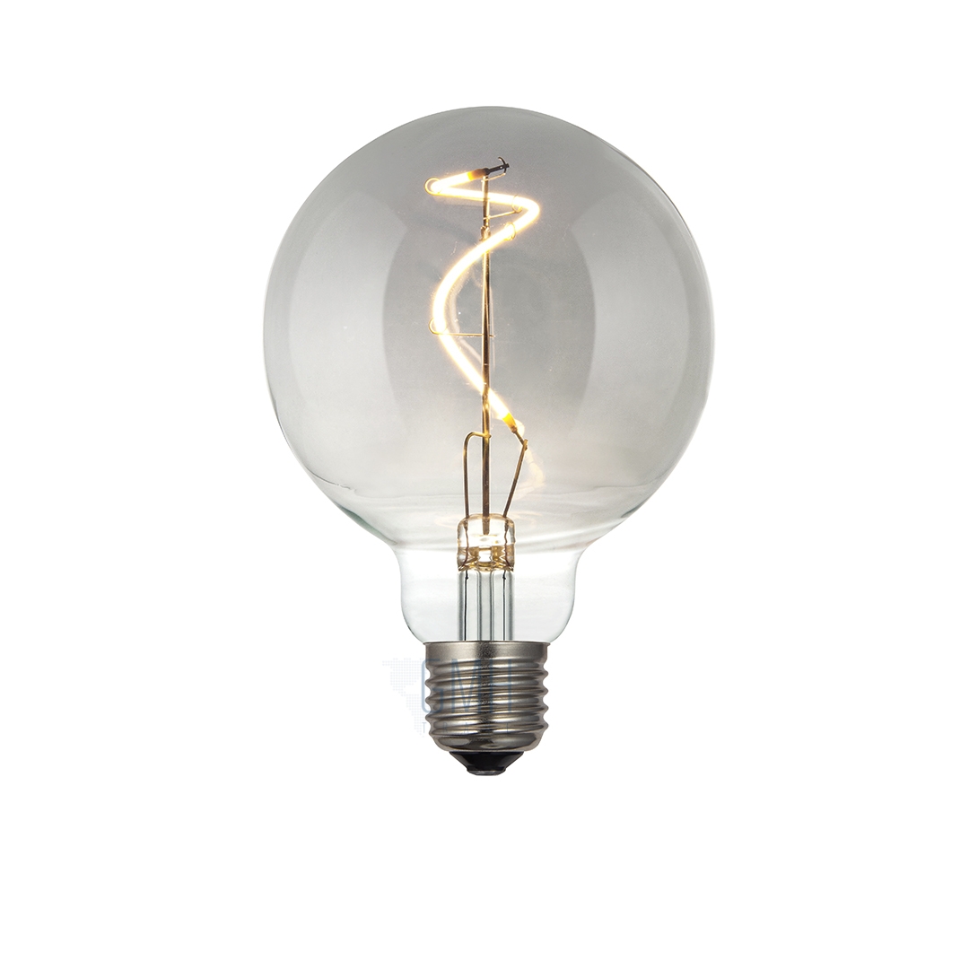 Lâmpada GMH G95 4 watts Spiral Fumê Bivolt 2200K LG95FUME-5-4W