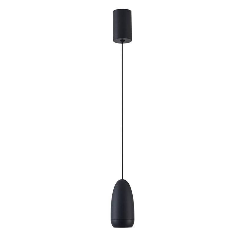 Pendente Nordecor Laju 7 watts 3000K Preto Ø60x120mm 2858
