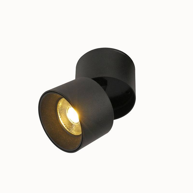 Spot Sobrepor Nordecor Alny 10 watts 3000K Preto Ø70x97mm 2135